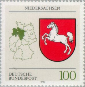 Stamp: Niedersachsen (Lower Saxony) Coat of Arms (Germany, Federal