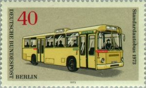Stamp: Standard bus (1973) (Berlin(Transportation in Berlin: Buses and ...
