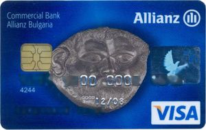Bank Card Allianz Visa An Antique Mask 4 Allianz Bank