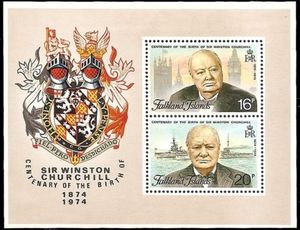 Stamp: Winston Churchill Centenary (Falkland Islands(Sir Winston