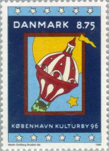 Dome of Marble Church as hot-air balloon