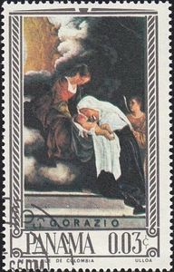 Madonna and Child with St. Frances of Rome, Orazio Gentilesc