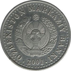 50 Som (10th Anniv. of Uzbekistan's Independence)
