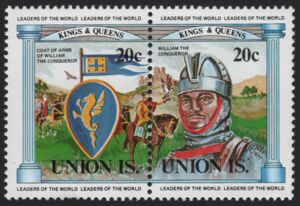 William I and his Coat of Arms - Se-tenant