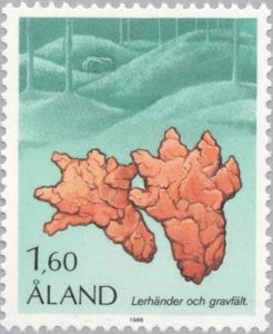 Burial site, clay hands