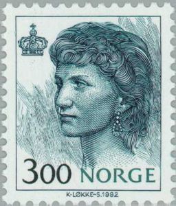 Stamp: Queen Sonja (Norway(Queen Sonja and King Harald V) Mi:NO 1116y