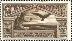 Jupiter and an eagle flying over the Consular roads