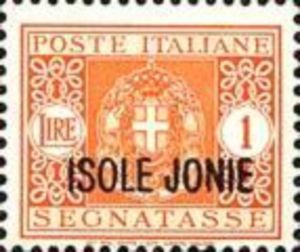 Italy Segnatasse Stamps Overprint "ISOLE JONIE"