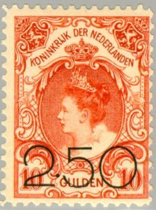 Queen Wilhelmina - Overprint