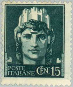 "Italia Turrita" - With Fasces, No Watermark