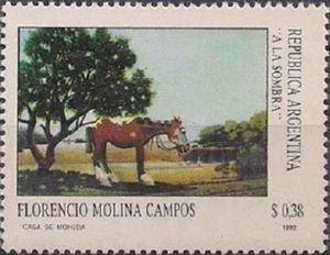 "Ala sombra", by Florencio Milina Campos (1891-1959)