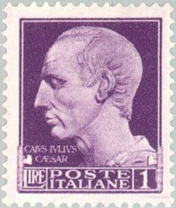 Julius Caesar (100-44 B.C:), with fasces
