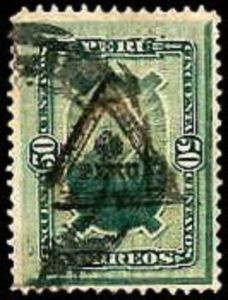 Definitives with triangle overprint
