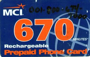 MCI Prepaid 670 Minutes - Violet