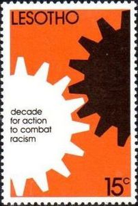 Black and white cogwheels