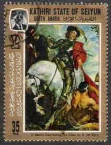 St. Martin Distributing His Cloak, Anthony van Dyck