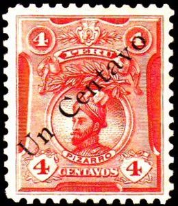 Francisco Pizarro - overprint