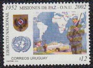 United Nations Emblem, Map and Soldier