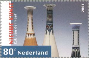 Vases by C.J. van der Hoef from Amphora factory