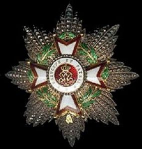 The Order of St. Charles Grand cross with ribbon