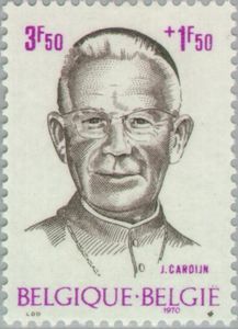 Stamp: Cardinal Jozef Cardijn (1882-1967) (Belgium) (Famous people) Mi ...