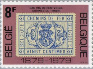 Stamp (Mi: BE E2) on Stamp