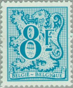 Number on Heraldic Lion and Pennant