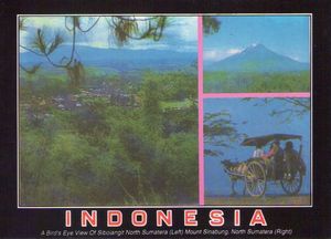 Sibolangit District. Mount Sinabung