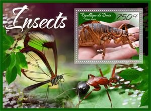 Stamp: Insects (Benin: Illegal Stamps(Insects (2016)) Col:BJ 2016-235