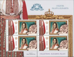 Queen Elisabeta in a Folk Costume from Vrancea