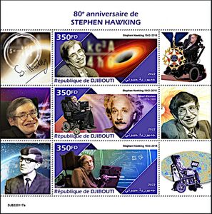 Stamp: 80th Birth Anniversary of Stephen Hawking (Djibouti(80th Birth