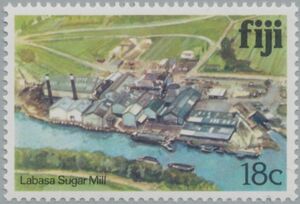 Stamp Labasa Sugar Mill (Fiji(Architecture (19791994)) SgFJ 588Aw
