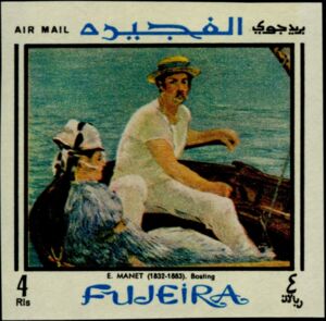 In the Boat, by Édouard Manet (1874)