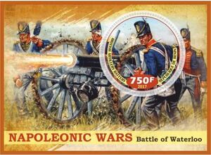 Stamp: Great People Napoleonic Wars Battle of Waterloo (Benin: Illegal ...