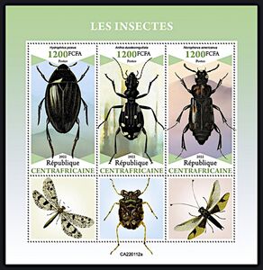 Stamp: Insects (Central African Republic(Insects (2022)) Yt:CF 8823 ...