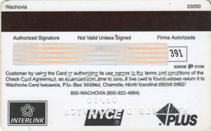 Wachovia - CHECK CARD 07/06