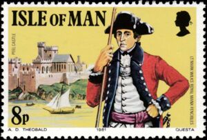 Lt. Mark Wilks (Royal Manx Fencibles) and Peel Castle