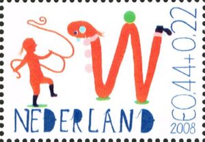"W" from "ONDERWIJS"