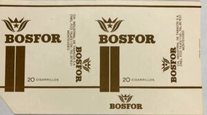 Cigarette Pack: Bosfor (UruguayCol:UY-CT-0177