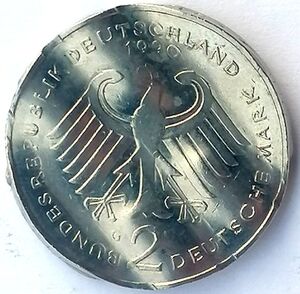 Coin: 2 Mark (2 DM - German mark) (Germany, Federal Republic(1950~2001 ...