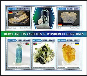 Stamp: Beryl and its Varieties (Sierra Leone(Beryl and its Varieties ...