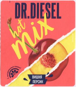 Drink Label: Dr. Diesel - Hot Mix Vishnya Persik (Heineken United ...