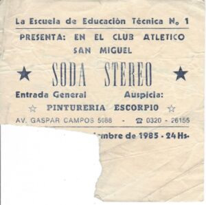 Soda Stereo - Club Atlético San Miguel