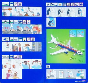 Safety Card: Embraer 190SR (BA Cityflyer, United Kingdom of Great ...