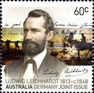 Stamp: Birth Bicentenary of Ludwig Leichhardt (1813-1848) (AustraliaMi ...