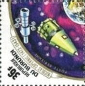 Earth and spacecrafts.