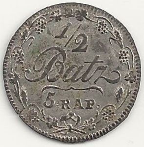½ Batzen (5 Rappen)