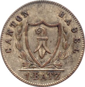 1 Batzen (arms on bottom piece) 