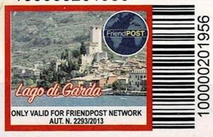 Garda Lake. Lago di Garda 2. Bar Code