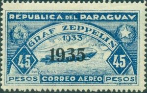 Graf Zeppelin with overprint "1935"